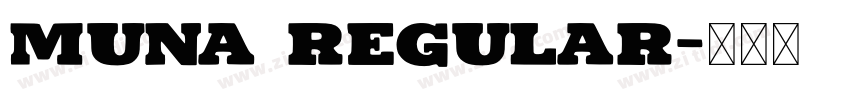 Muna Regular字体转换